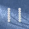 OIMG 2021 Korean version of silver-plated zircon simple female French earrings BB-11