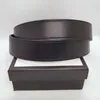 Luxurys Womens Belt 남성 디자이너 가죽 블랙 브라운 벨트 여성 클래식 캐주얼 cinturones de diseno With gift box