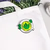Albero di limone Tè verde Smalto Spilla club Spille per camicia Borsa con bavero Distintivo di frutta Regalo di gioielli per cartoni animati per bambini Amici5786171