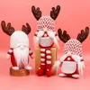 Christmas Faceless Gnome Santa Xmas Tree Hanging Ornament Doll Decoration For Home Pendant Gifts Drop Ornaments Supplies seaway FWF8639