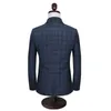 Herrenanzüge Blazer Qualität Hohe Herren Designer 2022 Slim Fit Plaid Business Blazer Formelles Kostüm Homme 3 Stück Hochzeitskleid Anzug Plus