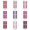 Adesivo per unghie moda europea USA 14 pezzi Suggerimenti Gradiente Colore opaco Gomma Estetica Unghie artistiche Decalcomanie Foglio per donne Ragazze