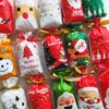 Julklapp Candy Cookies Drawstring Plastpåse Xmas Tree Elk Party Presents Pouch Hem Förpackning Mat Inredning Havsvikt PaA9853