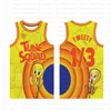 NCAA! Taz 2021 Movie Space Jam Tune Squad Basketballtrikot Blau 7 R.RUNNER Lebron 6 James 23 Michael 1 Bugs 1/3 Tweety 10 Lola Champagne