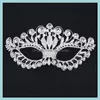 Masks Festive Party Supplies Home & Gardeneuro-American Style Handmade Crown Rhinestone Sexy Mask Creative Gift For Masquerade Cosplay Princ