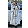 Femmes Fausse Fourrure Manteau Winterf Mode Chaud X-Long Plus Taille Manteaux Solide À Capuche Lâche Point Ouvert Vêtements Y0829