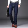 Grandi dimensioni 40 42 44 Jeans da lavoro da uomo in stile classico Moda Pantaloni in denim elasticizzato piccolo dritto Pantaloni da uomo di marca 211104