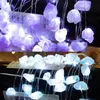 Snaren natuurlijke amethist led string lichten decoratieve kristallen leds met afstandsbediening ornamenten vakantie decor