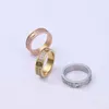 316L Titanium Steel Ring Lovers Rings Taille pour les femmes et les hommes du concepteur de luxe Bijoux sans boîte