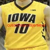 Mens Iowa Hawkeyes Basketball Jersey Add any name number Men Women Youth XS-6XL