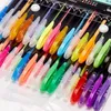 GENKKY Penna promozionale 48 colori Penne gel Set Penna gel glitter per libri da colorare per adulti Riviste Disegno Scarabocchi Pennarelli artistici 210330