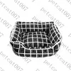 Black Plaid Dog Bed Kennels Letter Print Pet Nest Pens Small Large Dogs Kennel Beds Supplies204i