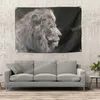 Lion sjunker banner popkonst målning Heminredning Hängande flaggor 4 Gromments i hörn 3 * 5ft 96 * 144cm Inspirerande väggdekor