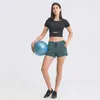 L-153 mulheres treino cordão cintura calções fitness yoga seco esporte rápido esporte curto cueca curta feminina corrida de ginásio cangings atlético spandex calças