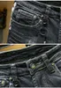 Mode Streetwear Mannen Stretch Slim Fit Jeans Borduurwerk Patchwork Ripped Denim Pants Vintage Designer Broeken Pantalons Giet Hommes