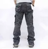Men's Overalls Cargo Pants Multi Pockets Military Tactical Work Casual Pants Pantalon Hombre Streetwear Army Straight Trousers 211112