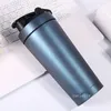 750ml Borraccia sportiva 304 Acciaio inossidabile Protein Shaker Bottle Whey Gym Shake Kettle Milkshake Mixer Shaking cup By sea T2I52751
