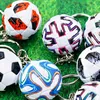 Mode 3D Sports Football Porte-clés Souvenirs Porte-clés en cuir PU pour hommes Fans de football Porte-clés Pendentif Petit ami Cadeaux