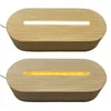 3D Night Light Base For Acrylic Warm Cool White Lamp Holder Lighting Resin Ornament Wooden Nights Lighted Bases LED Display holder3318987