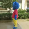 Costume della mascotte del bambino dell'orso blu di Halloween Alta qualità Personalizza Personaggio dei cartoni animati degli animali dei cartoni animati Personaggio dei temi anime Formato adulto Costume da carnevale di Natale