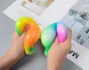 2021 Giocattolo di decompressione Squish Spremere Gomma Stressball Ansia Sollievo dallo stress Autismo Fidget Jelly Squishy Rainbow Vent Ball Squeezy per Kid Adult