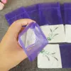 Фиолетовый Хлопок Органза Лаванда Sachet Сумка DIY Сушеный Цветок Сладкий Бурса Шкаф Шкаф Бурса Моложенная подарочная сумка DH4800