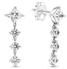 NUOVO 2022 100% 925 Sterling Silver Farfalla Gemme Ear Studs Fit FAI DA TE Braccialetto Originale Fshion Gioielli Regalo