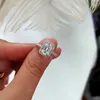 Emerald cut 2ct Lab Diamond Promise Ring Sets 925 sterling Silver Engagement Wedding Band Rings For Women Bridal Party Jewelry Y0723