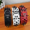 Halsbalsers Leidingen Hoge kwaliteit Grote kraag 2 "Breedte 3 Kleuren Scherpe Spike Studded Crocodile Style Medium Big Pet