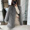 Syiwidiiの毛皮のコート女性のアライグマ犬の毛皮のジャケット秋の暖かい白の灰色のピンクの黒い毛皮のコート広い腰の厚い暖かいカジュアル210417