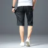 Duży rozmiar 40 42 44 Mężczyźni Dżinsowe Szorty Letnie Moda Biznes Elastyczna Szczupła Slim Dla Jeans Mężczyzna Marka Odzież 210806