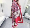 Winter new style imitation cashmere scarf double-sided thickening warm shawl factory direct sale 180*70CM