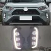 2PCS CAR LED LED خلال النهار تشغيل DRL لتويوتا RAV4 2019 2020 2021 2022 الإشارة الصفراء الإشارة مصباح مصباح المصباح المصباح المصد