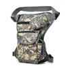 Uomini Canvas Drop Leg Bag Vita Casual Pack Cintura Hip Bum Viaggi militari Multiuso Messenger Borse a tracolla Ciclismo tattico WK853