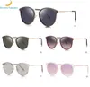 Высокие аксессуары Attractive Sun Glass Женщины круглое золото Sunglass3777566