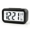 Plastikowy Wycisz Budzik LCD Inteligentny Zegar Temperatura Cute Photography Wedside Digital Alarm Clock Snooze Nightlight Kalendarz JJF11363