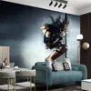 مخصص 3d خلفيات ورق الحائط جميلة مثير القطب راقصة كلاسيكي غرفة المعيشة ديكور المنزل اللوحة خلفيات جدارية