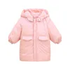 Nowa Moda Dzieci Winter Down Kurtka Dzieci Zagęścić Płaszcz Z Kapturem Dziewczyna Ubrania Chłopcy Ciepła Odzież Parka 3-10 YRS Jesień Snowsuit H0909