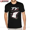 Custom Mountain Course Map Isle Of Man Tt T-Shirt Men 6XL Short Sleeved Full Cotton Round Neck Tees 210409