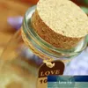 10pcs 100ml Glass Jars With Cork Lids DIY Wishing Bottle Wedding Favors Apothecary Jars Honey Pot Bottles Pudding Glass Bottle W