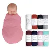 Serviette de bain en pur coton pour bébé, en mousseline de bambou, enveloppante teinte, en gaze pure et unie, 8 couleurs, pour les besoins de natation néonatale