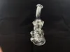 Bong Klein Dab Rig Glass Klein Oil Rigs Recycler Pipe à eau pour fumer Taille du joint clair 14,4 mm