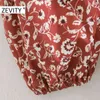 Jesień Kobiety Moda V Neck Kwiat Print Pldys Koszula Sukienka Damska Chic Latarnia Rękaw Tassel Szycie Vestido DS4569 210420