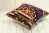 Taie d'oreiller fait à la main Kilim cas tissé à la main turc anatolien Motifs traditionnels housse de coussin Vintage maison décorative Zip tapis