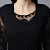 women's chiffon lace shirt Blusas fashion Loose Hollow Blouse Lace batwing sleeve Shirt Women Cardigan top 803J 37 210528