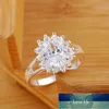 DOTEFFIL 925 Plata esterlina Cristal AAA Circón Sol Anillo Para Mujer Moda Boda Compromiso Fiesta Regalo Encanto Joyería Precio de fábrica diseño experto Calidad Lo último