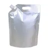 Worki do przechowywania 20pcs Niestandardowy druk plastikowy stojak z folią aluminiową 1L 1 5L 2L Water Water Suck Beverage Sok Packaging torebki wit273m