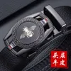 Fashion Accessories Men's leather belt, automatic button, and cold selling net, red bee, business belt.1084169