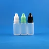 100 Stuks 1/2 OZ 15ML Plastic Druppelflessen Zachte Knijpbare Tamper Proof Thief Evidence Cap Scheidbare Drop Nipple Tip Vloeibare OLIE Sap Oplosmiddelen Sub Pack 15 ml