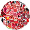 50 Pack No Repes 10 Groep Stickers Roze Paars Oranje Geel Blauw Groen Rood Wit Zwart Meisjes Koffer Notebook Ins PVC Sticker